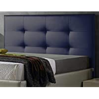 ED Cabecero Cama tapizado Polipiel Mod. Texas Todas Las Medidas y Colores (Azul- 90 x 70)